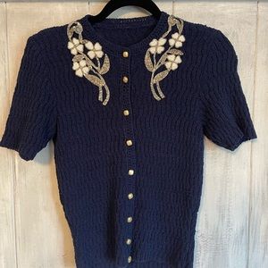 Gorgeous vintage beaded cardigan sweater